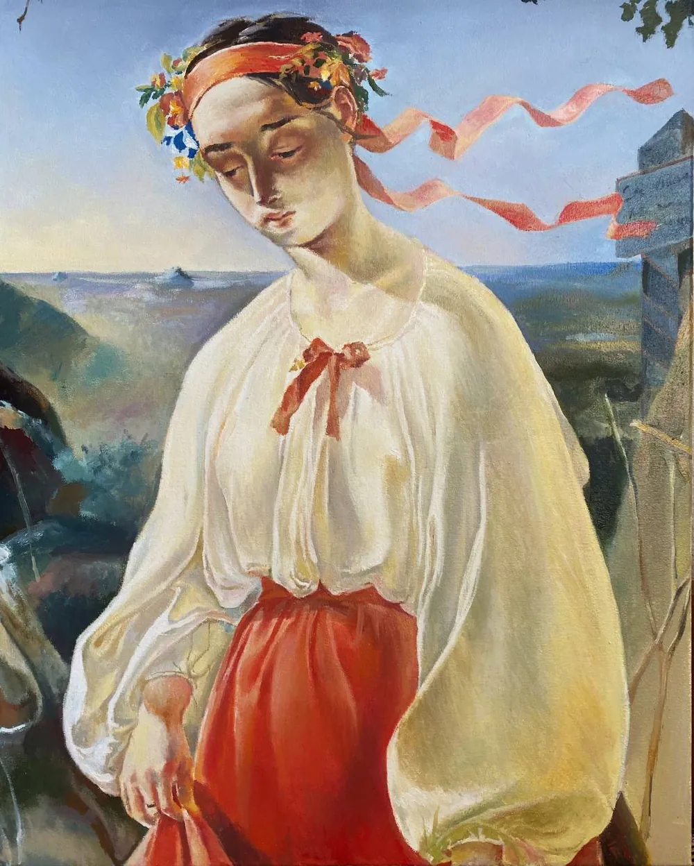Kateryna — Sofia Priadko, oil on canvas, 40 × 50 cm