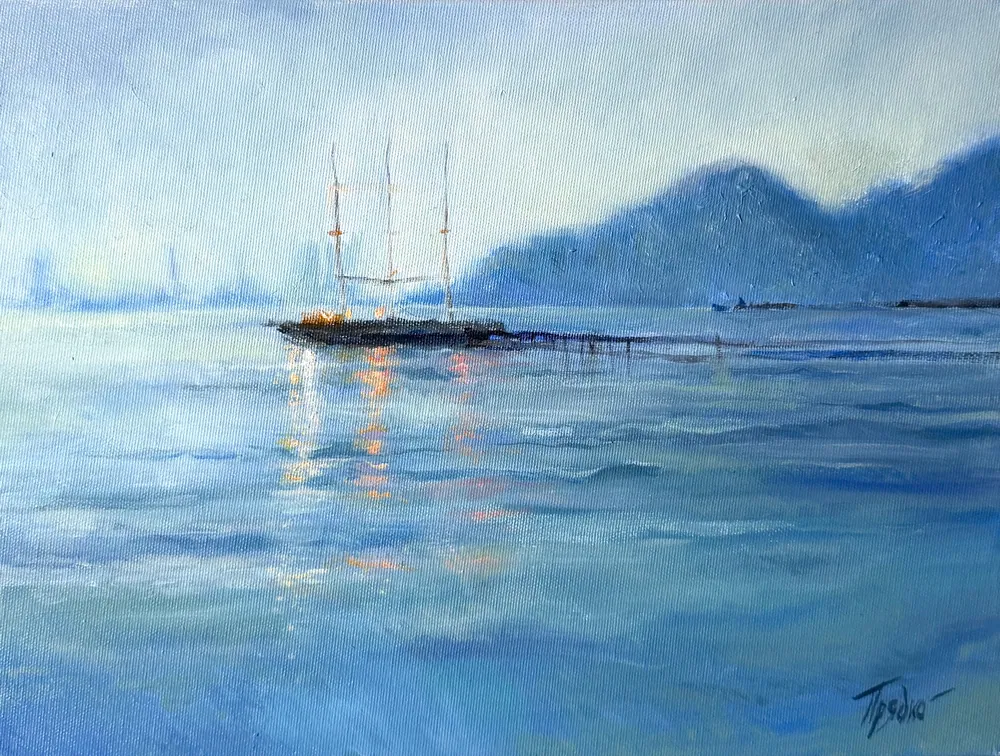 Koktebel — Sofia Priadko, oil on canvas, 30 × 40 cm