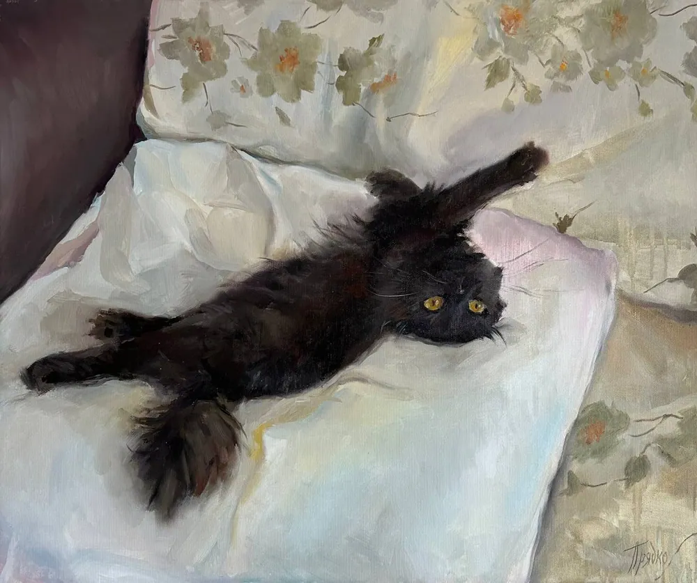 Marseilles — Sofia Priadko, oil on canvas, 50 × 60 cm